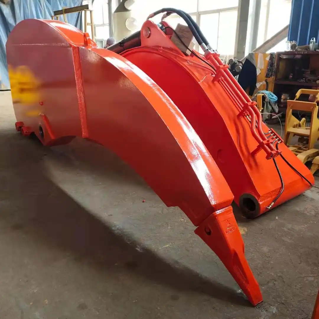 How to install an excavator rock arm?